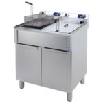 Electric fryer, capacity 2x 15 litres