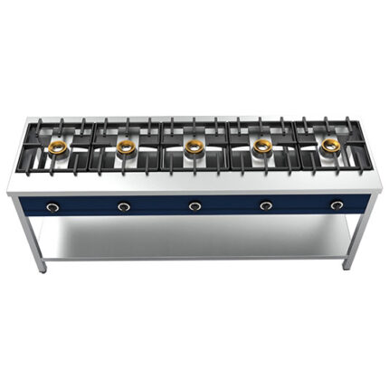 Pancake cooker 5 burners each 8 kW