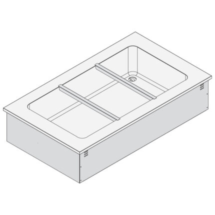 Refrigerated static tank, for remote cooling, 5x GN 1/1