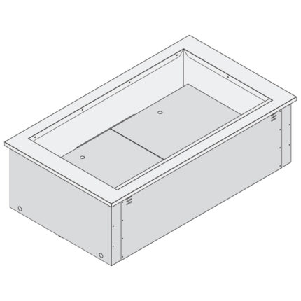 Refrigerated ventilated tank, for remote cooling, 5x GN 1/1