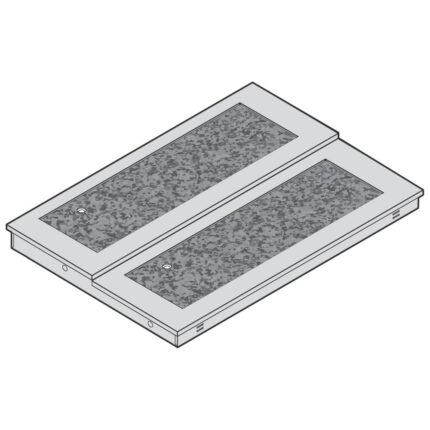 Refrigerated static granite top 2 levels, for remote cooling, 3x GN 1/1