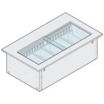 Ice cream tank, for remote cooling, 2x Gn 1/1