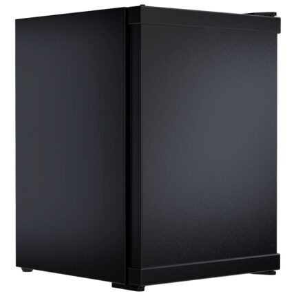 Minibar with 2 shelves, black coloured, +4°/+14°C, 40 litres