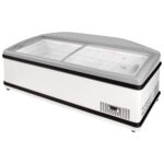 Supermarket chest freezer with sliding glass lids, -16°/-24°C, 650 (473) litres