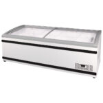 Supermarket chest freezer with sliding glass lids, -16°/-24°C, 845 (625) litres