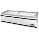Supermarket chest freezer with sliding glass lids, -16°/-24°C, 983 (732) litres