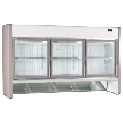 Upper freezer deck 3 glass doors for BCZ0022, -16°/-24°C, 768 (415) litres