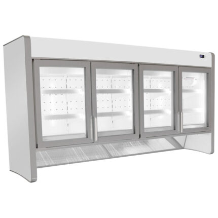 Upper freezer deck 4 glass doors for BCZ0022, -16°/-24°C, 878 (554) litres