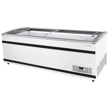 Supermarket chest freezer with sliding glass lids, -16°/-24°C, 934 (833) litres