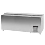 Bottles cooler 539 litres in stainless steel with 4 sliding lids