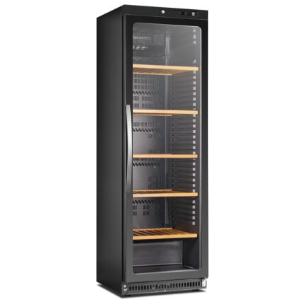 Refrigerated wine display with 1 temperature zone, 112 bottles, +1°/+20°C