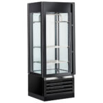 Meat aging display with 1 door, humidity control, 2 shelves and 1 hanging bar, 440 litres