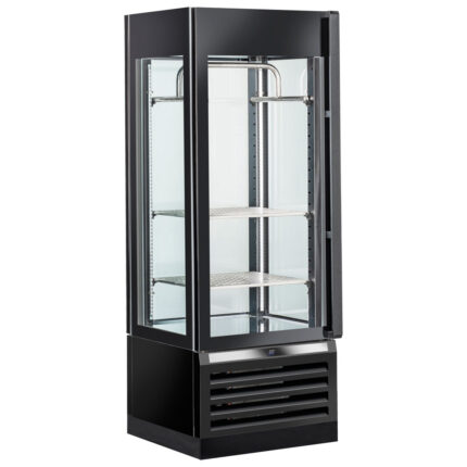 Meat aging display with 1 door, humidity control, 2 shelves and 1 hanging bar, 440 litres
