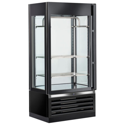 Meat aging display with 1 door, humidity control, 2 shelves and 1 hanging bar, 600 litres