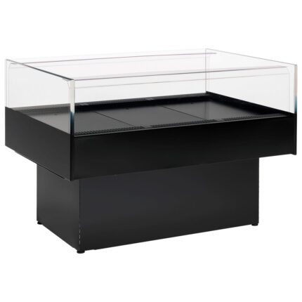 Refrigerated self-service counter, ventilated, isle model, +2°/+ 4°C, w=1290 mm - black