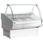 Bain-marie counter 2020 mm with curved glass front, +70°C