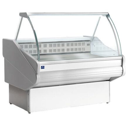 Bain-marie counter 2020 mm with curved glass front, +70°C