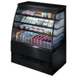 Refrigerated self-service counter with 3 shelves, ventilated, +3°/+5°C, l=905 mm - RAL9005