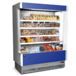 Refrigerated multi-deck wall cabinet 2080 mm with 4 shelves, +3°/+5°C - dairy products