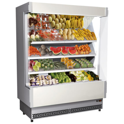 Refrigerated multi-deck wall cabinet 2080 mm with 3 shelves, +6°/+8°C - fruits and vegetables