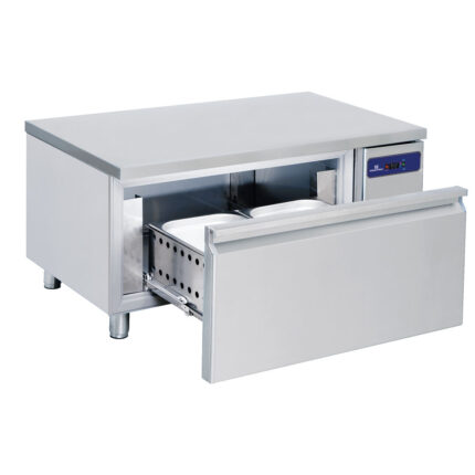refrigerated undercounter with 1 drawers GN 2/1 h=150 mm for cooking hobs, w=1200 mm