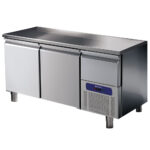 Refrigerated counter 2 doors GN 1/1 with refrigerated drawer, -2°/+8°C