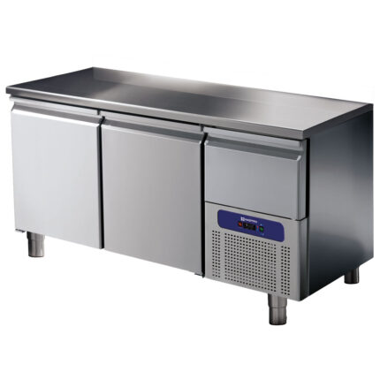 Refrigerated counter 2 doors GN 1/1 with refrigerated drawer, -2°/+8°C