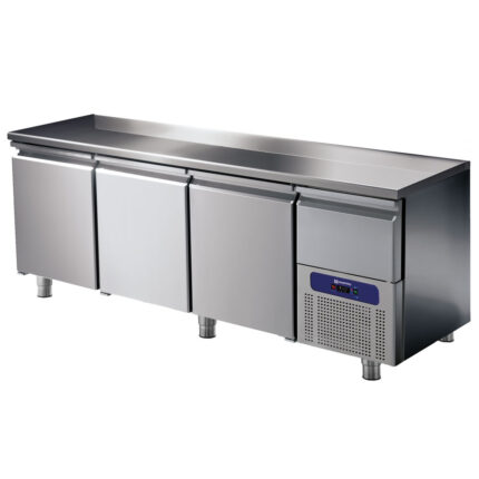 Refrigerated counter 3 doors GN 1/1 with refrigerated drawer, -2°/+8°C