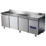 Refrigerated counter 3 doors GN 1/1 with upstand and refrigerated drawer, -2°/+8°C