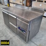 refrigerated counter 1 door GN 1/1, 2 drawers 1/2, upstand and ref. drawer, -2°/+8°C - SECOND-HAND