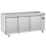 Freezer counter 3 doors GN 1/1 for remote cooling, -10°/-25°C
