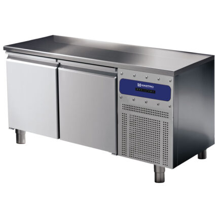 Refrigerated pastry counter 2 doors 600x400 mm, stainless steel top, -2°/+8°C