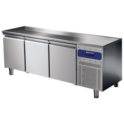 Refrigerated pastry counter 3 doors 600x400 mm, stainless steel top, -2°/+8°C