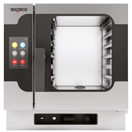 Electric combi steamer with direct injection and automatic cleaning, 6x GN 1/1 - TOUCH SCREEN