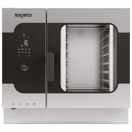 Electric combi steamer with direct injection and digital controller, 6x 600x400 mm