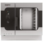 Electric combi steamer with direct injection and digital controller, 7x GN 1/1