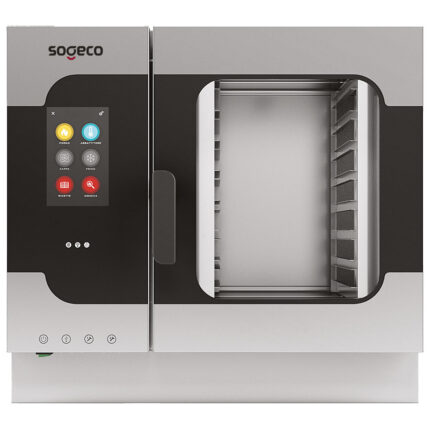 Electric combi steamer with direct injection and automatic cleaning, 7x GN 1/1 - TOUCH SCREEN