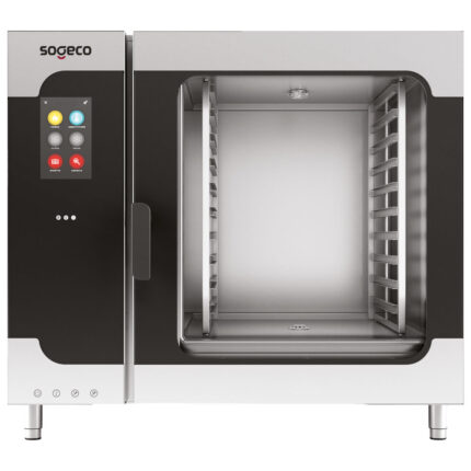 Electric combi steamer with direct injection and automatic cleaning, 10x GN 2/1 - TOUCH SCREEN