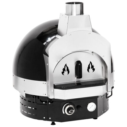 Gas pizza oven for 2 pizzas ø 300 mm, coloured black - LPG
