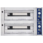 Electric pizza oven for 6+6 pizzas ø 35 cm, mechanical control