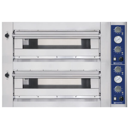Electric pizza oven for 6+6 pizzas ø 35 cm, mechanical control