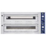 Electric pizza oven for 6+6 pizzas ø 35 cm, mechanical control