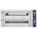 Electric pizza oven for 9+9 pizzas ø 35 cm, mechanical control