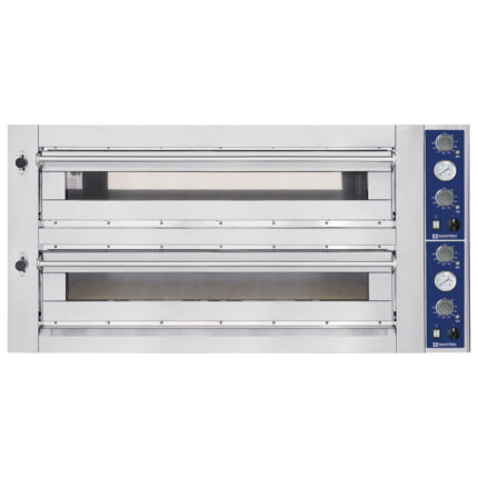 Electric pizza oven for 9+9 pizzas ø 35 cm, mechanical control