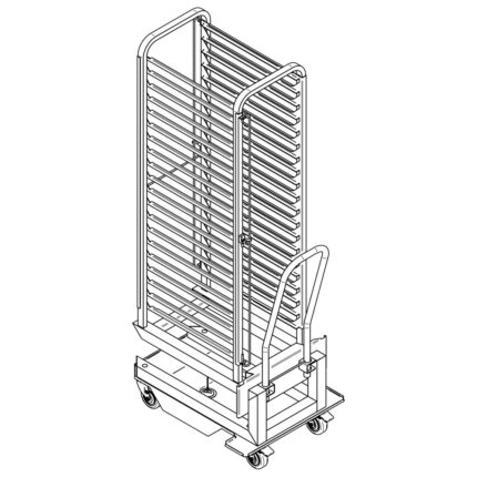rack trolley for trays for 20x GN 2/1 ovens
