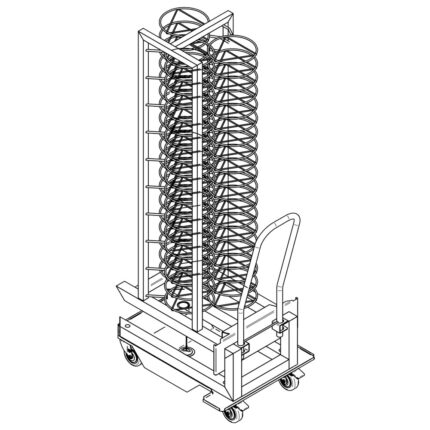 rack trolley for plates for 20x GN 1/1 ovens, 50x ø 310 mm
