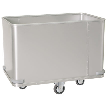 Trolley in aluminium for wet laundry, capacity 50 kg/327 litres