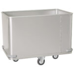 Trolley in aluminium for wet laundry, capacity 100 kg/478 litres