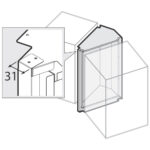 Neutral element for rounded configuration, 30°