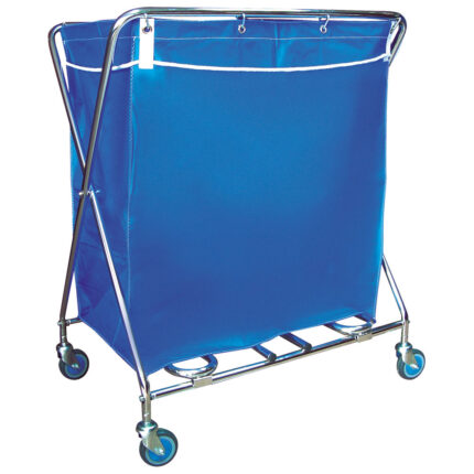 Trolley for dry laundry with nylon bag, capacity 195 litres